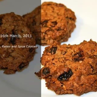 Oat, Raisin and Spice Cookies