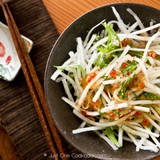 Daikon Salad with Japanese Plum Dressing