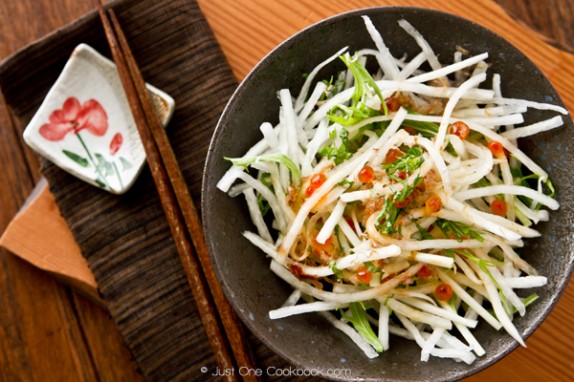Daikon Salad with Japanese Plum Dressing