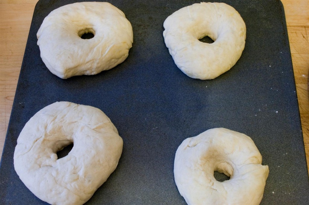 The formed bagels